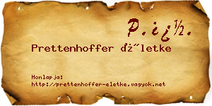 Prettenhoffer Életke névjegykártya